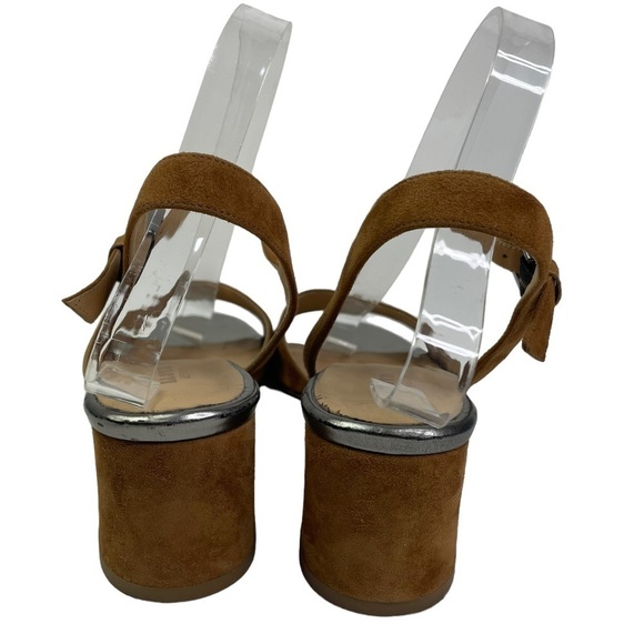 Lloyd Germany Women’s Brown Leather Chunky Heels With Ankle Strap - Picture 5 of 8